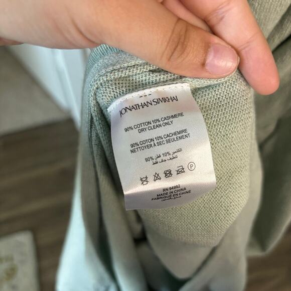 Jonathan Simkhai Ezra Midi Dress Lichen Size M NWT - Picture 9 of 9